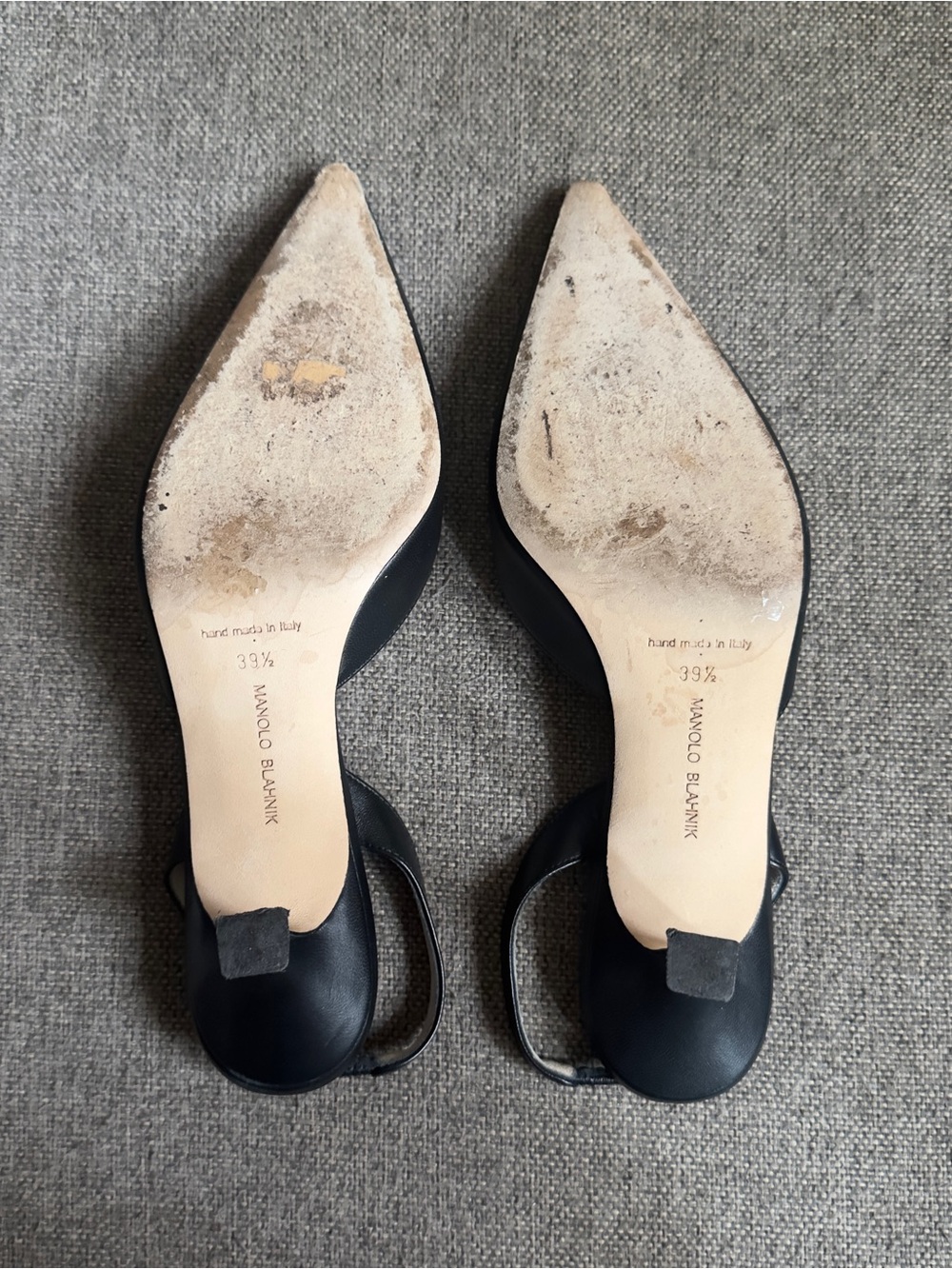 Manolo Blahnik Carolyn black leather heels - Picture 10 of 10